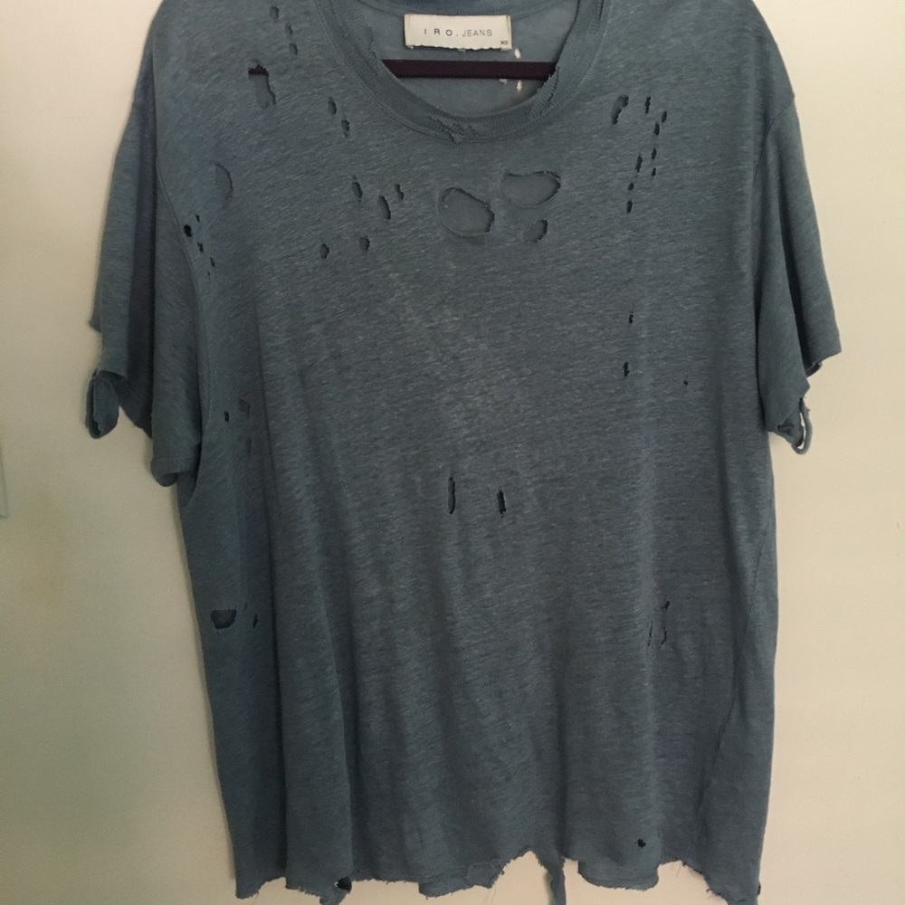 IRO distressed clay T shirt